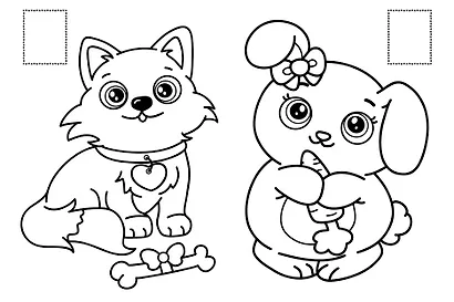 РАСКРАСКИ с сияющими наклейками. ПУШИСТИКИ - фото 4