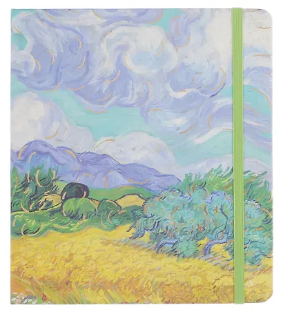 Книга для записей 17*19 112л кл. "Пейзажи" 7БЦ, резинка, ассорти - фото 12