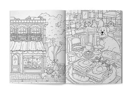 Мой пес: книжка-антистресс-раскраска - фото 2