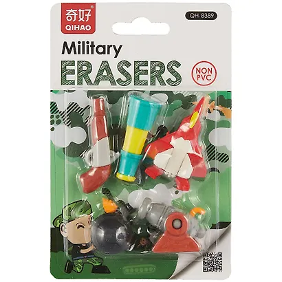 Набор Ластики пазлы Military Army (блистер) (12-24335-QH8389) - фото 2