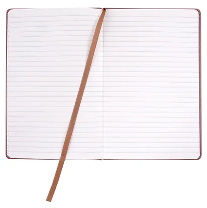 Книга для записей А5 96л лин. "Joy Book. Горячий шоколад" иск.кожа, тонир.блок, скругл.углы, ляссе, резинка, карман на задн.форзаце - фото 4