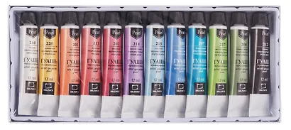 Краски гуашевые 12цв 12мл перламутровые, к/к, Малевичъ - фото 9