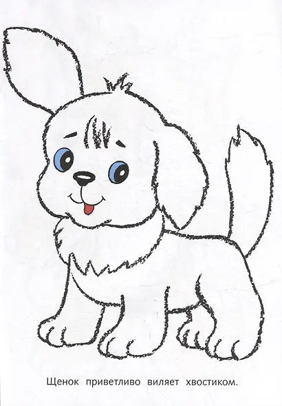 Посмотри и раскрась. Для самых маленьких. Щенок - фото 2