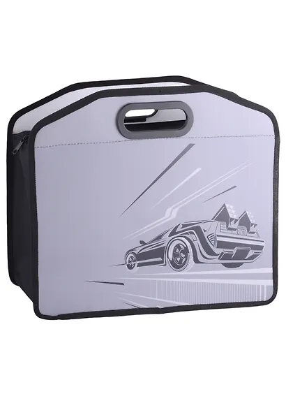 Папка для тетрадей А4 "ТАЧКА" 34*30*10см пластик, молния, выруб.ручка, расширение - фото 1