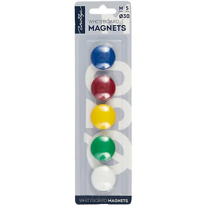 Магниты 05шт 30мм цветные, блистер - фото 1