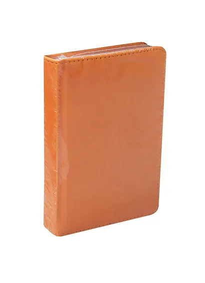 Ежедневник недат. А6 136л "VELVET" оранжевый, иск.кожа, ляссе, Bruno Visconti - фото 1