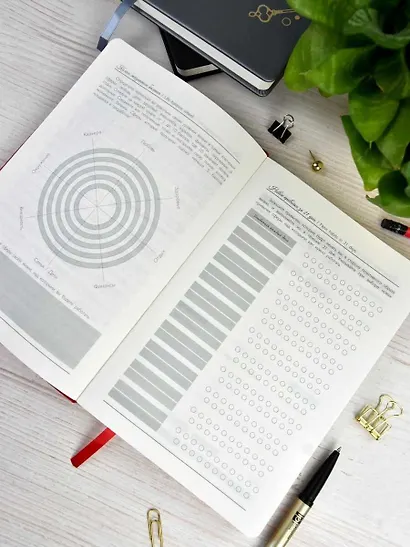 Ежедневник недат. А5 160л "Софт-тач. Арт-терапия" красный, кожзам, тв.переплет, тиснений фольгой, конгревное блинтовое тиснение, антистресс-раскраска, офсет, ляссе, подар.упаковка - фото 14