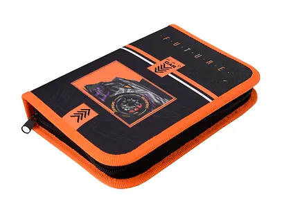 Пенал 1 отделение "Mad car" 20*14, ткань/картон - фото 1