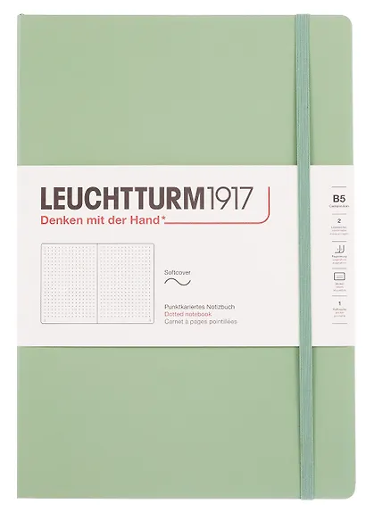 Книга для записей B5 61л тчк. "Classic" мягк.обл., цвет шалфей, Leuchtturm1917 - фото 1