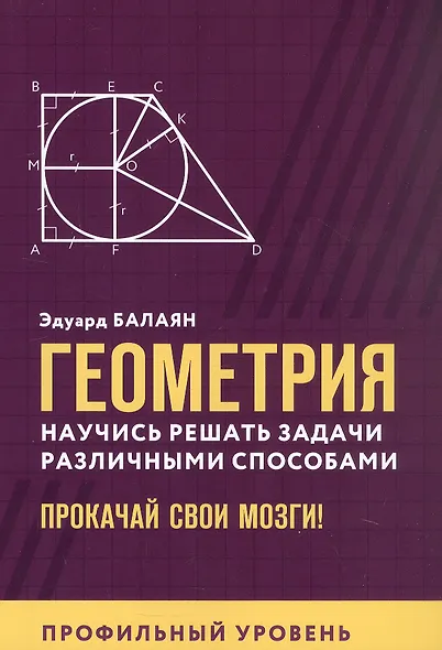 Геометрия. Научись решать задачи различными способами. Прокачай свои мозги! Профильный уровень - фото 1