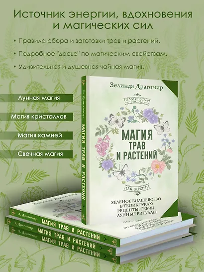 Магия трав и растений. Зеленое волшебство в твоих руках: рецепты, свечи, лунные ритуалы - фото 5