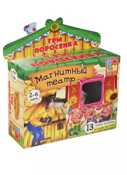 ИГР ТМ Vladi Toys Магнитный театр Три поросенка - фото 1