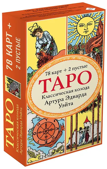 Таро. Классическая колода Артура Эдварда Уэйта (78 карт, 2 пустые в коробке) - фото 3