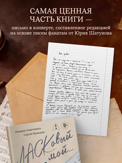 ЛАСКовый мой... Памяти Юрия Шатунова и Сергея Кузнецова. Комплект: книга и письмо - фото 6