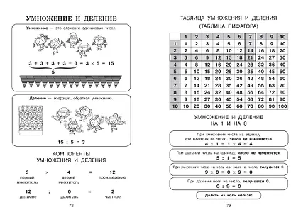 Все правила в картинках. Русский язык и математика - фото 12