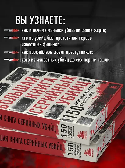 Большая книга серийных убийц. 150 биографий маньяков со всего мира (закрашенный обрез, подарочное издание) - фото 6