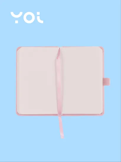Скетчбук 9*14 80 листов, розовый, 140г/м2, слоновая кость, Yoi - фото 3