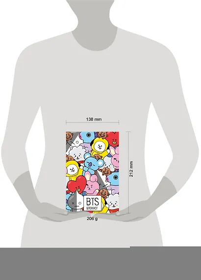 Блокнот BTS (аватары группы) (128 стр) - фото 3