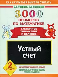 3000 примеров по математике. Устный счет. Табличное умножение и деление. 2 класс - фото 1