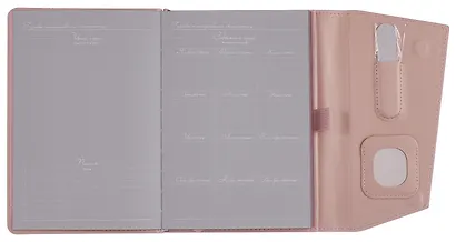 Ежедневник недатированный «Спилок делавэ» А5, розовый, 120 листов, экокожа, Escalada - фото 6