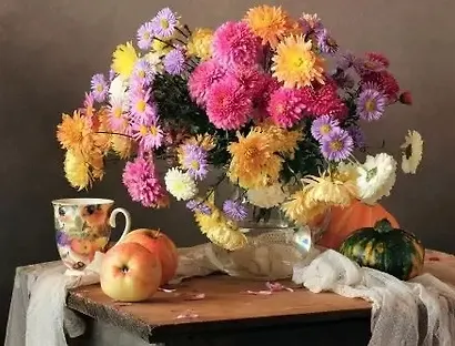 Алмазная мозаика Яркий пышный букет, 22*32 см. - фото 1