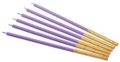 Набор свечей для торта Violet (фиолетовые) (6шт) (15см) (12-7color-candle_16) - фото 4