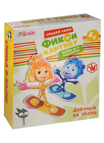 Набор для творчества Sаnta Lucia Фикси-картина Декупаж по ткани Симка и Нолик - фото 1