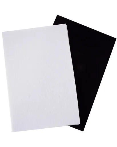 Набор цветного фетра черный и белый 8 листов, 8 цветов, А4 - фото 2