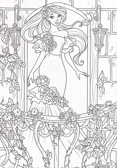 РАСКРАСКА А4 эконом. ПРИНЦЕССЫ - фото 4