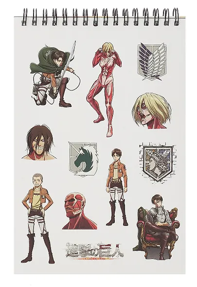 Атака Титанов. Творческий блокнот cо стикерами A5. Надежда - фото 2