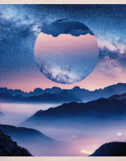 Тетрадь в клетку Listoff, "Отражение", 96 листов, в ассортименте - фото 5