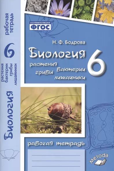 Биология. 6 класс. Растения. Бактерии. Грибы. Лишайники. Рабочая тетрадь - фото 1