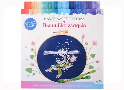Набор для творчества. Вышивка гладью "Лягушка" - фото 4