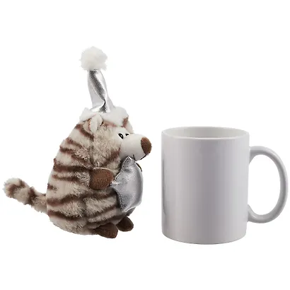 Тигрёнок в колпачке со звездой в крафт коробке - фото 3