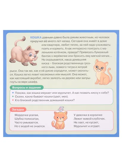 Развивающие карточки для детей. Домашние животные (20 карточек) - фото 4