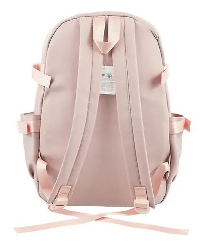 Рюкзак "Зайка" 42*27*15 см, сиренево-розовый, с игрушкой - фото 7