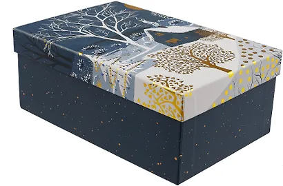 Коробка подарочная "Зимний вечер" 23*16*9,5см, Новый год, картон - фото 3
