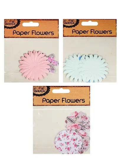 Набор для творчества Набор бумажных цветов Paper Flower (4шт+4шт) - фото 3