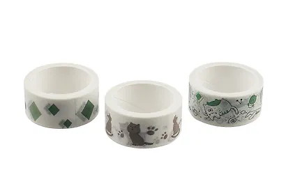 Набор клейкой декоративной ленты "Кошечки" - фото 2