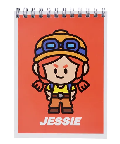 Блокнот А6 40 листов, нелинованный, "Lou, Crow, Sandy, Jessie, Leon" спираль, в ассортименте - фото 6