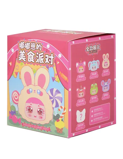 Брелок Девочка с ушками (Лицо) (13см) (плюш,пластик) (Blind Box) (12-7655-202508-MR1032) - фото 3