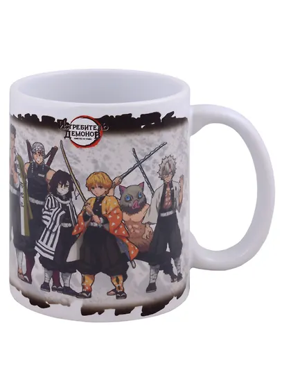 Кружка-хамелеон Demon Slayer все персонажи (керамика) (320 мл) - фото 3