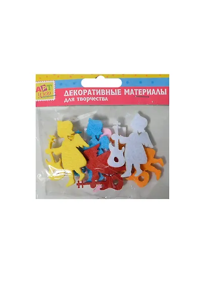 Набор декора для творч. (войлок) Ангелочек (233468) (6шт) (11,5х12см) (Арт Узор) (упаковка) - фото 1