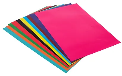 Бумага цветная 10 цветов, 10 листов А4 "Город будущего" самоклеящаяся, в папке - фото 4