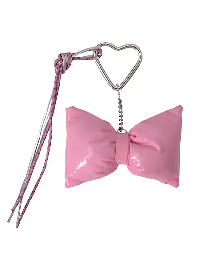 Брелок-обвес на сумку Бантик розовый (12-18031-202505-S81) - фото 1