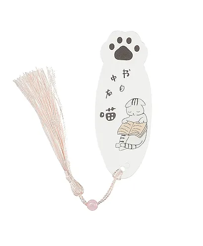 Закладка для книг пластиковая "Cats", с кисточкой, в ассортименте - фото 3