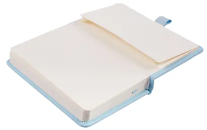 Скетчбук 9*14 80 листов, голубой, 140г/м2, слоновая кость, Yoi - фото 6