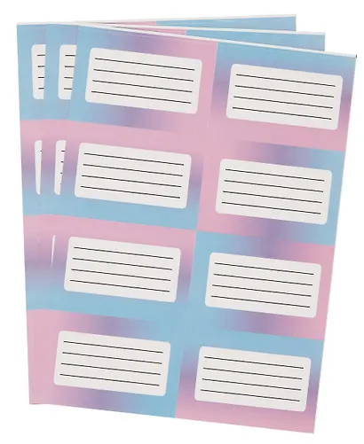 Наклейки для тетрадей Yoi, "Градиент", 24 штуки - фото 3