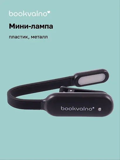 Мини-лампа LED для чтения (черная) (micro USB) (коробка) - фото 1