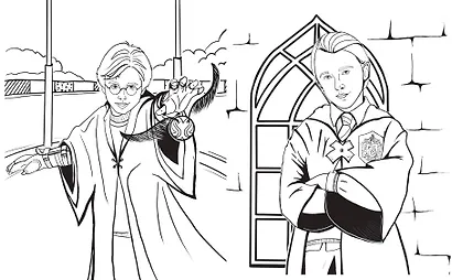 Волшебный мир Гарри Поттера. Раскраска - фото 8